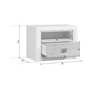 Тумба прикроватная БРВ Мебель Koen KOM1S