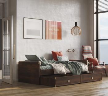 Кровать БРВ Мебель ИНДИАНА JLOZ1S 90