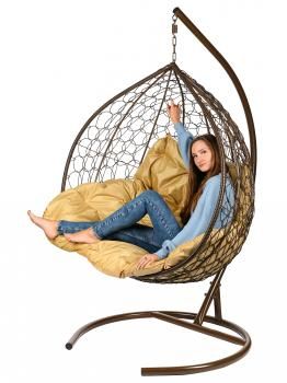 Двойное подвесное кресло BiGarden Gemini brown