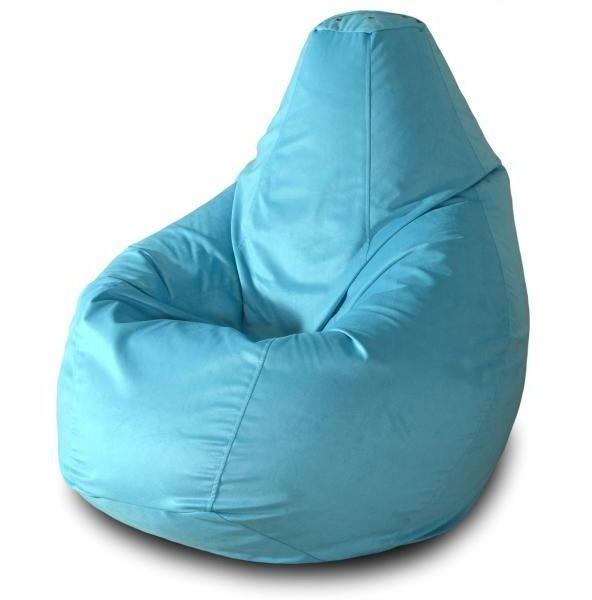 Кресло-мешок Позитиф груша Голубой 