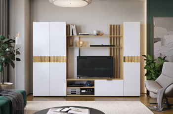 дуб крафт золотой/белое дерево