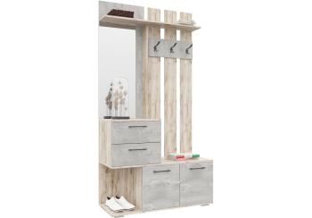 дуб крафт серый/бетонный камень