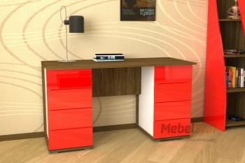 Дезира темная/Белый/Красный глянец