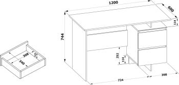 Письменный стол Сокол СПм-19