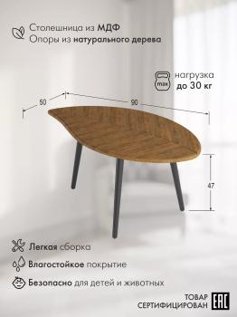 Стол журнальный Калифорния Берли (12 мм.)