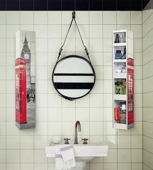 Поворотный зеркальный шкаф Shelf Hop Art