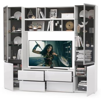 Гостиная Mobi Сидней Комплектация № 38 13.63 + 15.57 2шт + 13.201 2шт