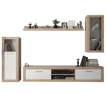 Дуб сонома/Белый