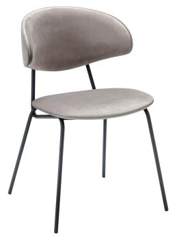 Светло-серый Микровелюр/Черный