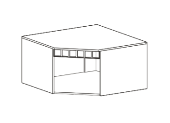 Антресоль угловая МебельГрад