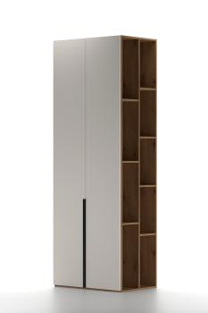 Дуб Делано Темный / Супермат Джелато (белый)