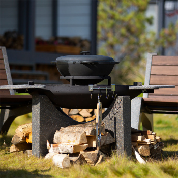 Чугунный казан CONCRETIKA 8 л. с крышкой