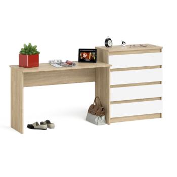 Дуб сонома/белый