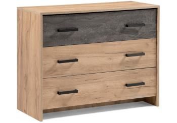 дуб золотой/камень темный