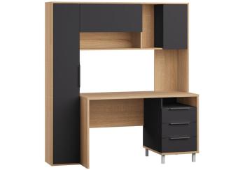 дуб сонома / темно-серый