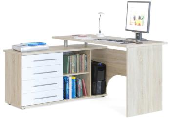 дуб сонома/белый