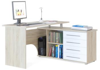 дуб сонома/белый