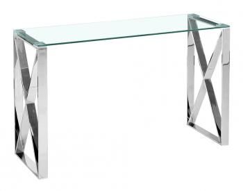 Прозрачное стекло/Сталь серебро