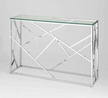 Прозрачное стекло/Сталь серебро