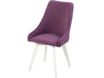 Велюр Сливовый/каркас Компакт Массив белый