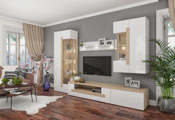 Дуб Сонома/Белый Бриллиант