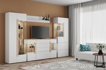 Дуб Сонома/Белый Бриллиант