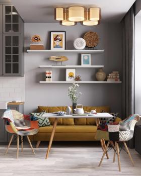 Кресло STOOL GROUP DSW Пэчворк