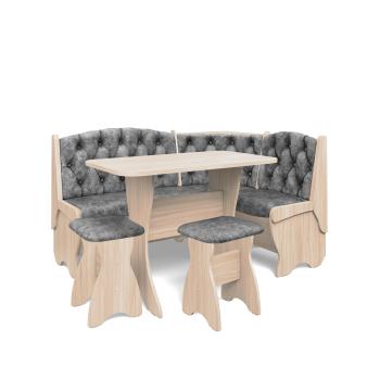 ясень/велюр графит