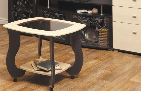 Стол журнальный Олимп Сатурн - М01 с пескоструем