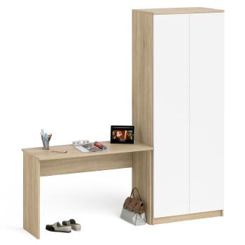 Дуб сонома/белый