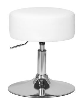 Сиденье белое, основания хром