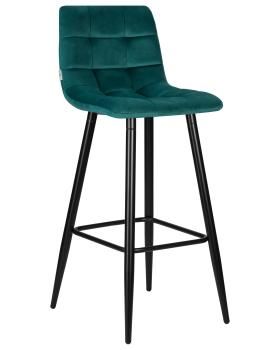 сиденье морской волны велюр (108-119), черные матовые ножки