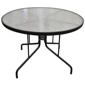 Каркас черный/Столешница прозрачная