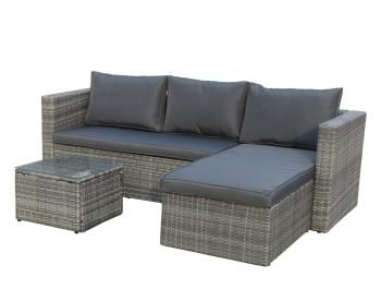 Ротанг серый/Подушки серые