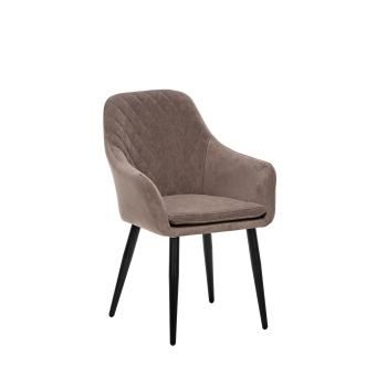 Каркас Черный/Велюр Латте