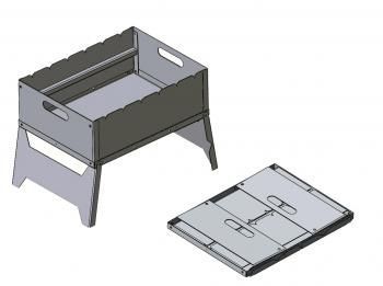 Мангал Статус горизонталный типа