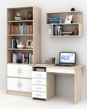 Дуб сонома/Белый