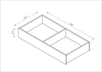 Ящик под кровать выкатной Гуд Лакк Орион 140