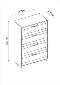 Комод Гуд Лакк Сириус (4 ящика)