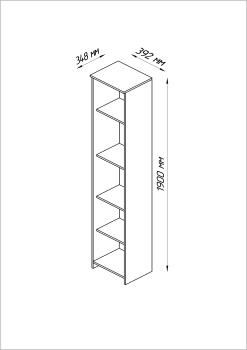 Стеллаж Гуд Лакк Сириус 39х190