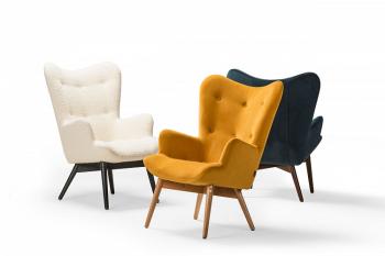 Кресло R-home Хайбэк Тёмный орех