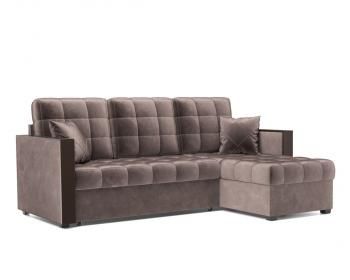 Бархат серо-шоколадный