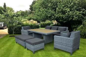 Стол прямоугольный с деревянной столешницей MOKKA BELLA