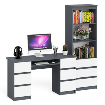 Графит/белый