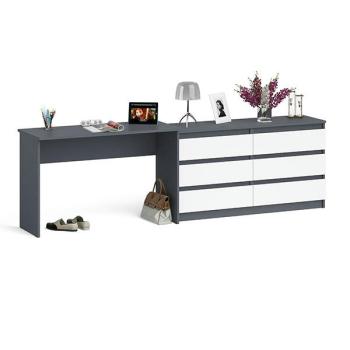 Графит/белый