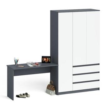 Графит/белый