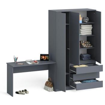 Стол письменный СВК Мори МСП1200.1 + Шкаф МШ1200.1