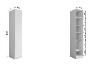 Шкаф ДСВ Мебель Мори МШ 400.1