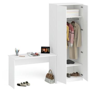 Стол письменный СВК Мори МСП1200.1 + Шкаф МШ800.1