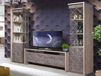 Шкаф с витриной КМК Монако Л 0673.6